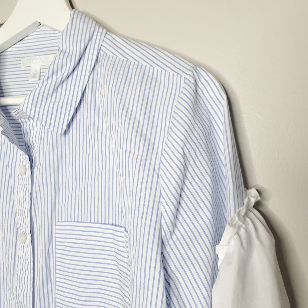 ABOUND | Ruffle Button Blouse | M - Picture 4 of 7